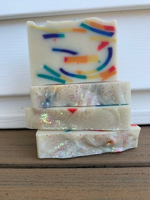 Alegna Soap® Striped Rainbow Soap