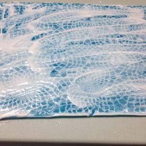 Alegna Soap® making the "lace"
