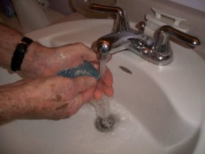 Alegna Soap® soap over sanitizer
